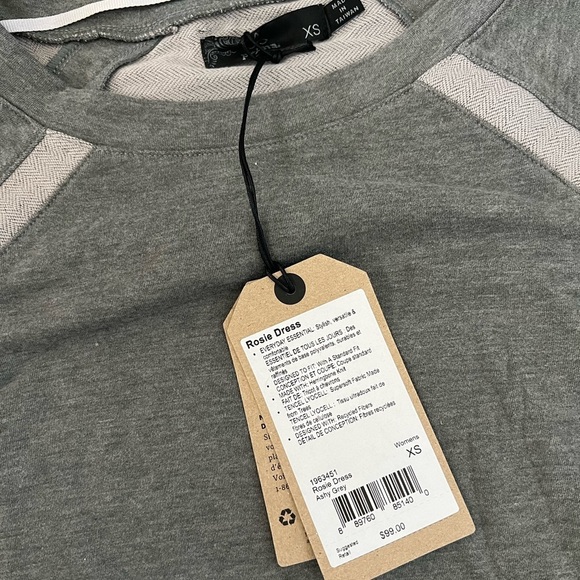 prAna Rosie Dress in grey size xsmall - Picture 9 of 10